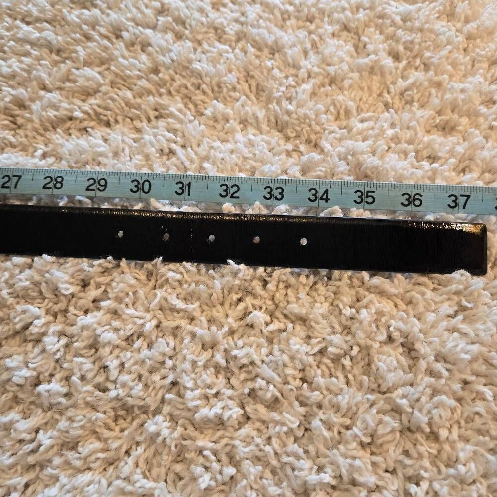 Talbots Black Patent Leather Belt Small - Picture 5 of 8